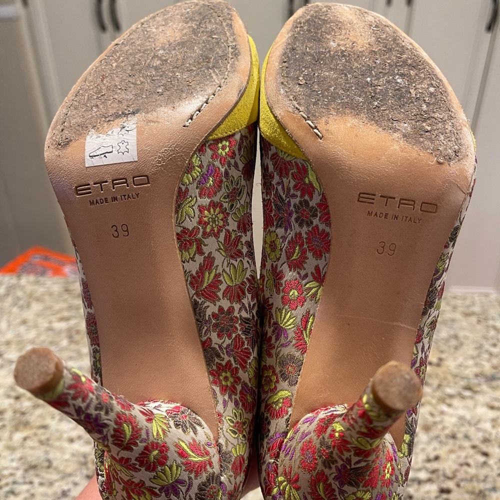 Etro peep toe heel - Picture 3 of 5